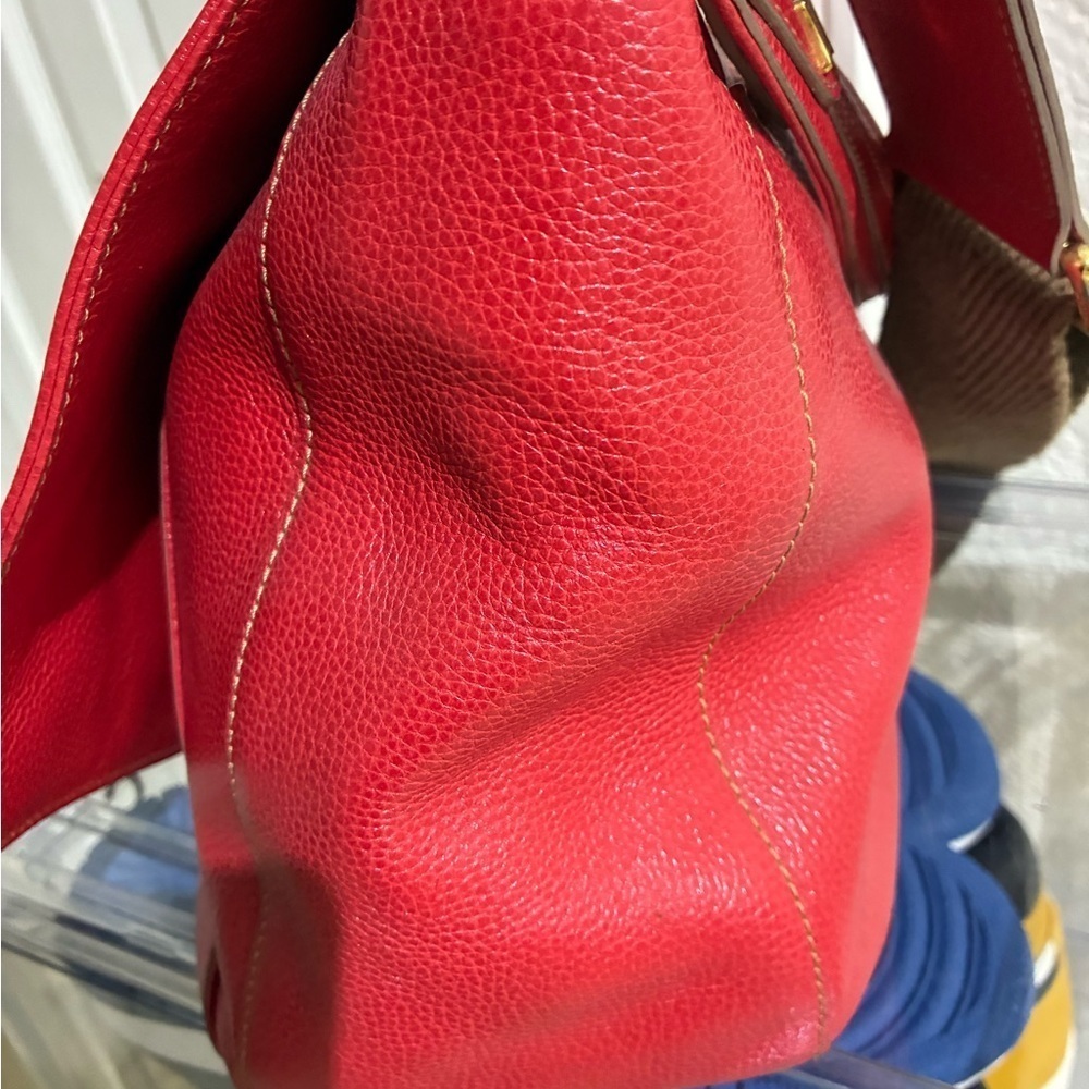 Red Leather Women's Bag - Picture 2 of 7